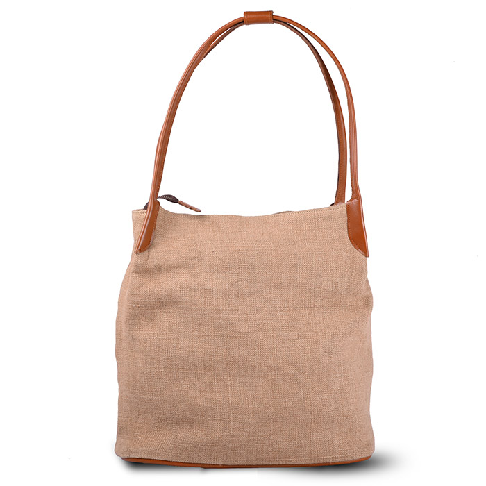 Women-tote-bag-office-use-jute-leather-bag